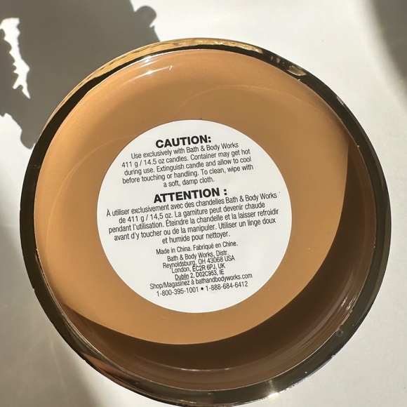 Bath & Body Works Golden Owl 3- Wick Candle Holder Fall Home Décor or Present - Picture 3 of 7